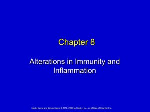 Chapter 8 Alterations in Immunity and Inflammation