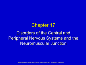 Chapter 17 Disorders of the Central and Peripheral Nervous Systems and the