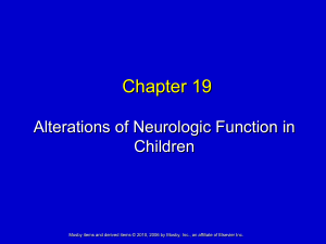 Chapter 19 Alterations of Neurologic Function in Children