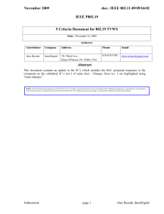 November 2009  doc.: IEEE 802.11-09/0934r02 IEEE P802.19