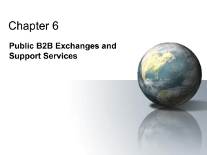 Chapter 6 Public B2B Exchanges and Support Services