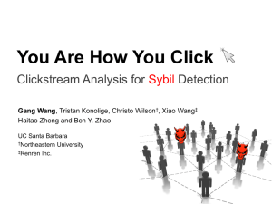 You Are How You Click Clickstream Analysis for Detection Sybil