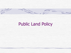 Public Land Policy