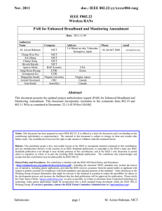 Nov. 2011  doc.: IEEE 802.22-yy/xxxxr004-rasg IEEE P802.22