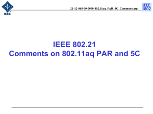 IEEE 802.21 Comments on 802.11aq PAR and 5C 21-12-068-00-0000-802.11aq_PAR_5C_Comments.ppt