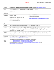 DRAFT IEEE 802.16-13-0059-01-03R0 Project