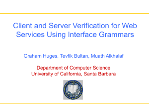 Client and Server Verification for Web Services Using Interface Grammars