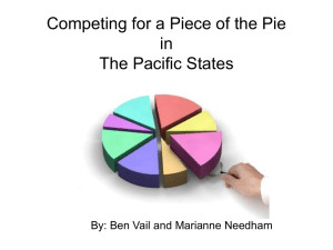 Competing for a Piece of the Pie in The Pacific States