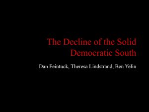 The Decline of the Solid Democratic South
