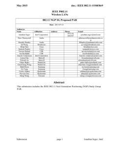 May 2015  doc.: IEEE 802.11-15/0030r9 IEEE P802.11