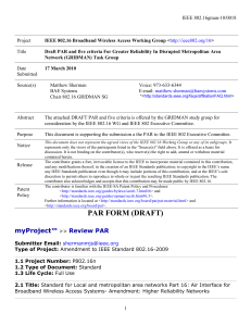 IEEE 802.16gman-10/0018  Project Title