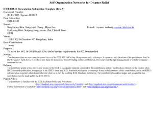 Self-Organization Networks for Disaster Relief