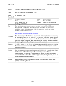 1999-12-17 IEEE 802.16s-99/00r1  Project