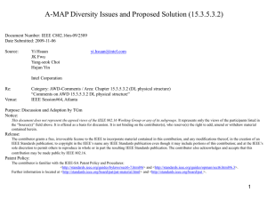 A-MAP Diversity Issues and Proposed Solution (15.3.5.3.2)