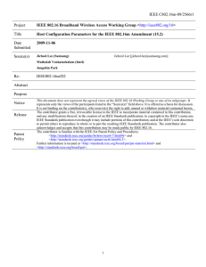 IEEE C802.16m-09/2566r1 Project Title