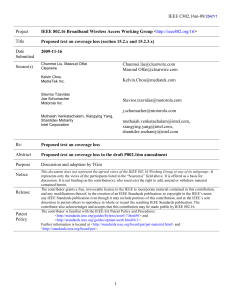 IEEE C802.16m-09/ Project Title