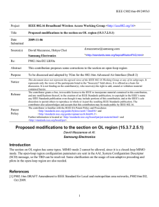 IEEE C80216m-09/2495r3 Project Title
