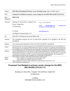 IEEE C802.16m-09/2411r1 Project Title