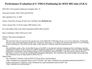 Performance Evaluation of U-TDOA Positioning for IEEE 802.16m (15.8.2)