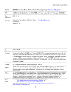 IEEE C802.16m-09/2274 Project Title