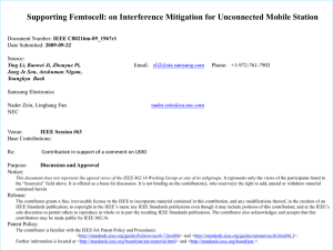 Supporting Femtocell: on Interference Mitigation for Unconnected Mobile Station