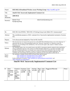 IEEE C802.16m-09/2138 Project Title