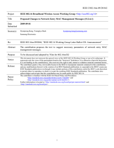 IEEE C802.16m-09/2018r2 Project Title