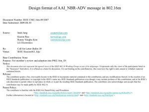 Design format of AAI_NBR-ADV message in 802.16m