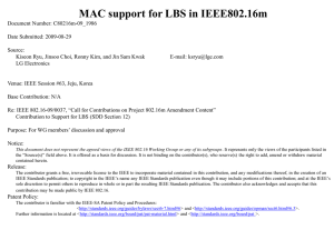 MAC support for LBS in IEEE802.16m
