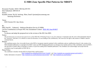 E-MBS Zone Specific Pilot Patterns for MBSFN