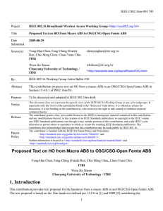 IEEE C802.16m-09/1795 Project Title