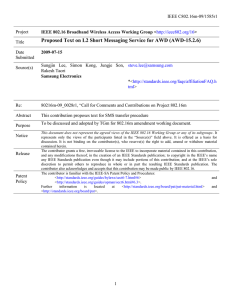 Proposed Text on L2 Short Messaging Service for AWD (AWD-15.2.6)