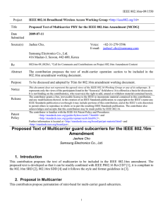 IEEE 802.16m-09/1550 Project Title