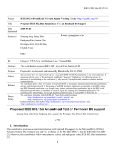 IEEE C802.16x-09/1513r1 Project Title