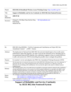 IEEE C802.16m-09/1482 Project Title