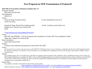 Text Proposal on SFH Transmission of Femtocell