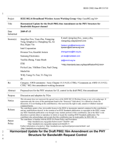 IEEE C802.16m-09/1317r3 1 Project