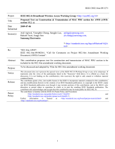 IEEE C802.16m-09/1271 Project &lt;