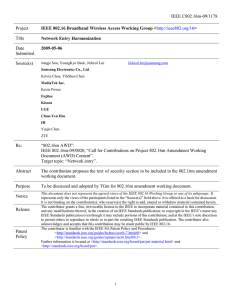 IEEE C802.16m-09/1178 Project Title