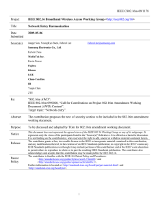 IEEE C802.16m-09/1178 Project Title