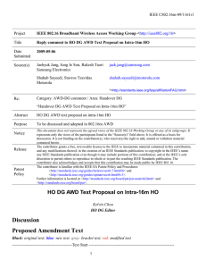 IEEE C802.16m-09/1161r1 Project Title