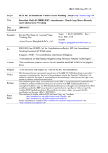 IEEE C802.16m-09/1101 Project Title &lt;