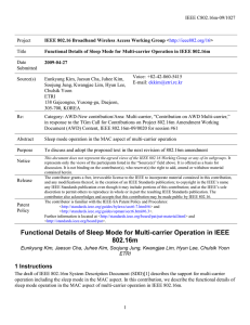 IEEE C802.16m-09/1027 Project Title