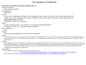 MCS signaling for  IEEE802.16m