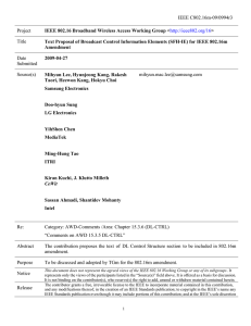 IEEE C802.16m-09/0994r3 Project Title Date