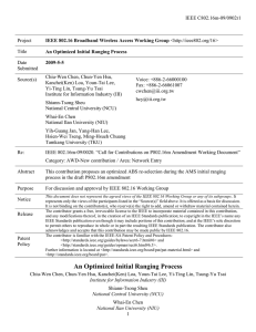 IEEE C802.16m-09/0902r1 Project Title