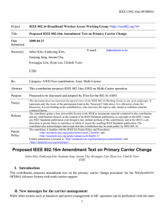 IEEE C802.16m-09/0889r1 Project Title