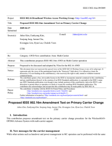 IEEE C802.16m-09/0889 Project Title