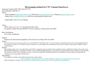 Bit grouping method for CTC Channel Interleaver