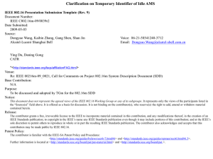 Clarification on Temporary Identifier of Idle AMS
